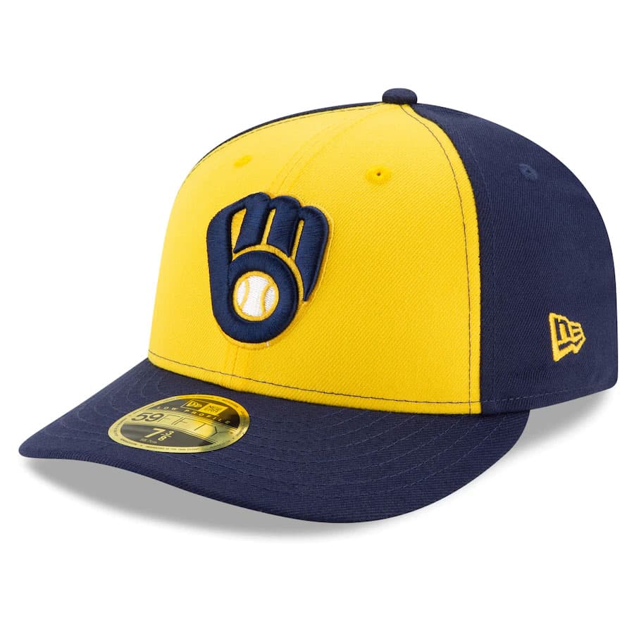 Men's Milwaukee Brewers New Era Authentic Collection On-Field Low Profile 59FIFTY Fitted Hat