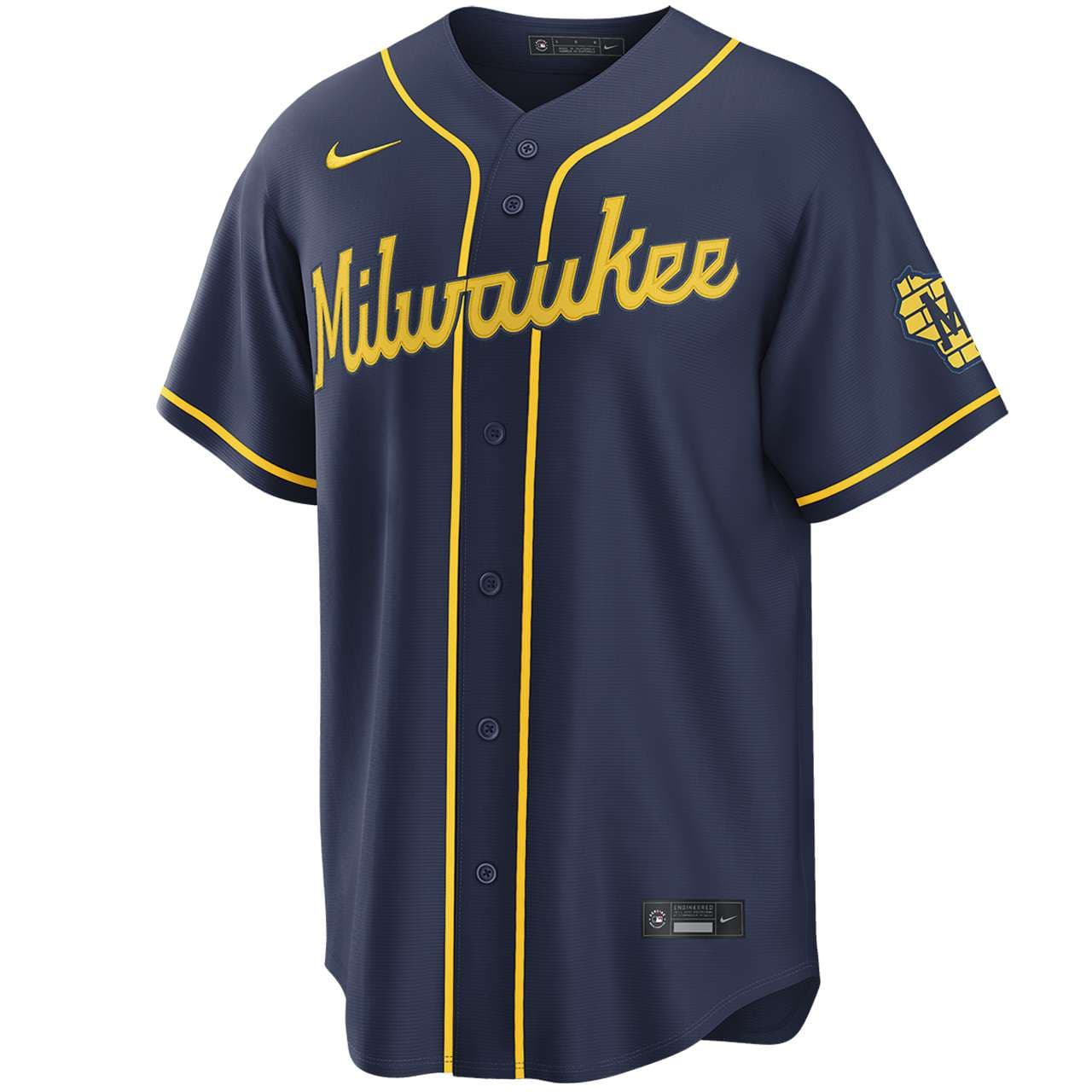 Men's Milwaukee Brewers NIKE® Alternate Navy Stadium Jersey