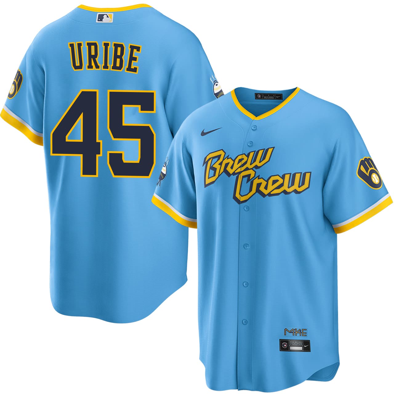 Men's Milwaukee Brewers NIKE® Abner Uribe City Connect Jersey