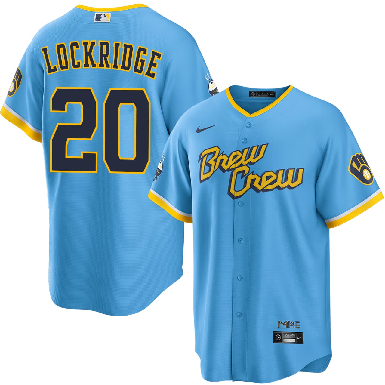 Men's Milwaukee Brewers NIKE® Brandon Lockridge City Connect Jersey
