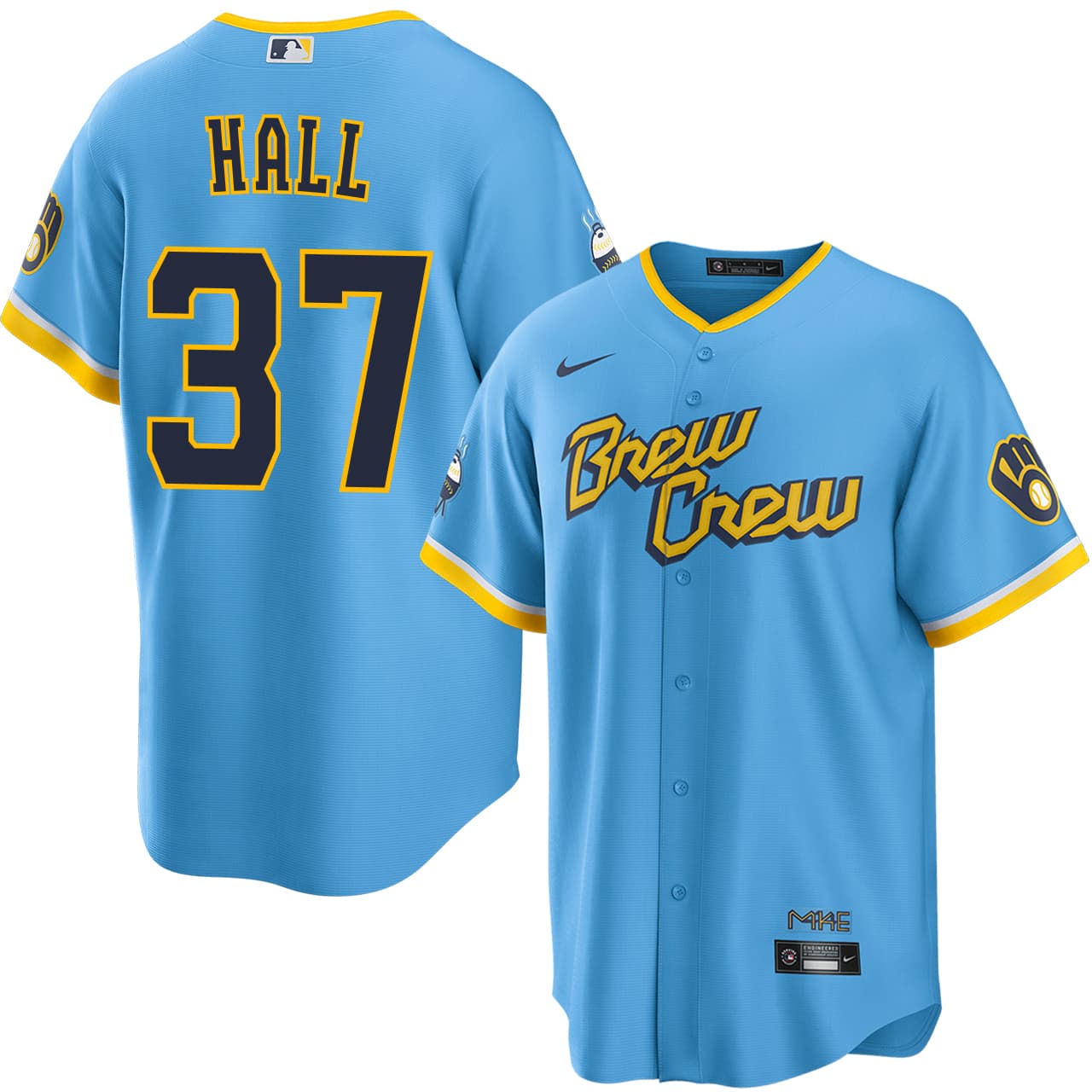 Men's Milwaukee Brewers NIKE® DL Hall City Connect Jersey