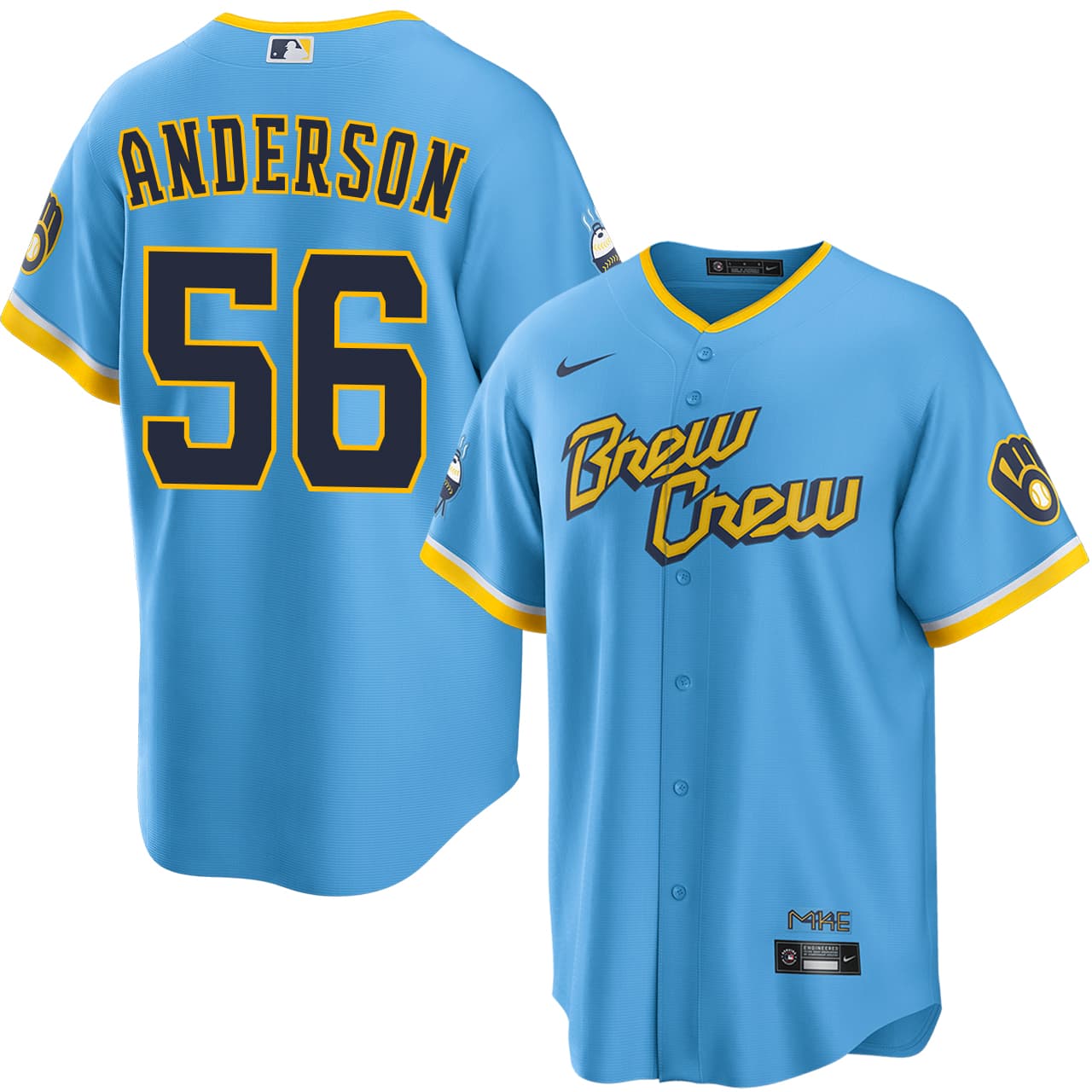 Men's Milwaukee Brewers NIKE® Grant Anderson City Connect Jersey