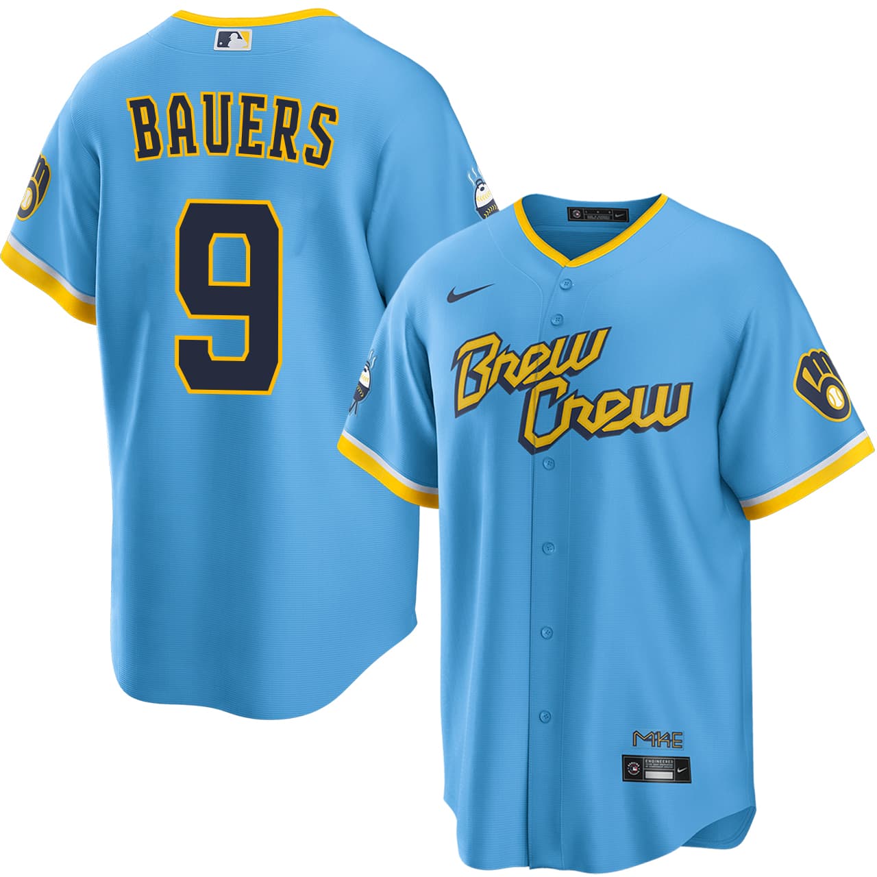 Men's Milwaukee Brewers NIKE® Jake Bauers City Connect Jersey