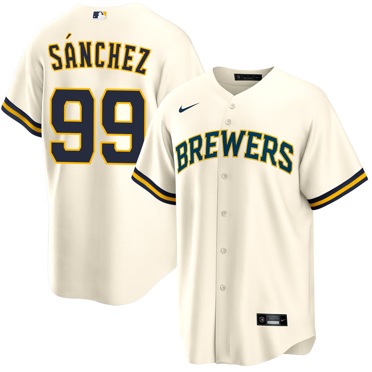 Men's Milwaukee Brewers NIKE® Gary Sánchez Home Jersey