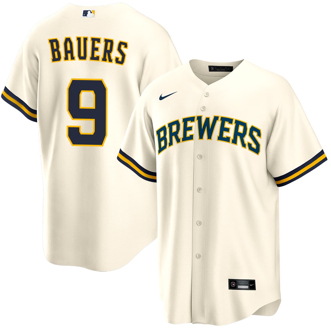 Men's Milwaukee Brewers NIKE® Jake Bauers Home Jersey