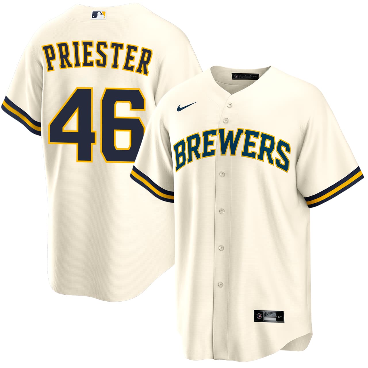 Men's Milwaukee Brewers NIKE® Quinn Priester Home Jersey