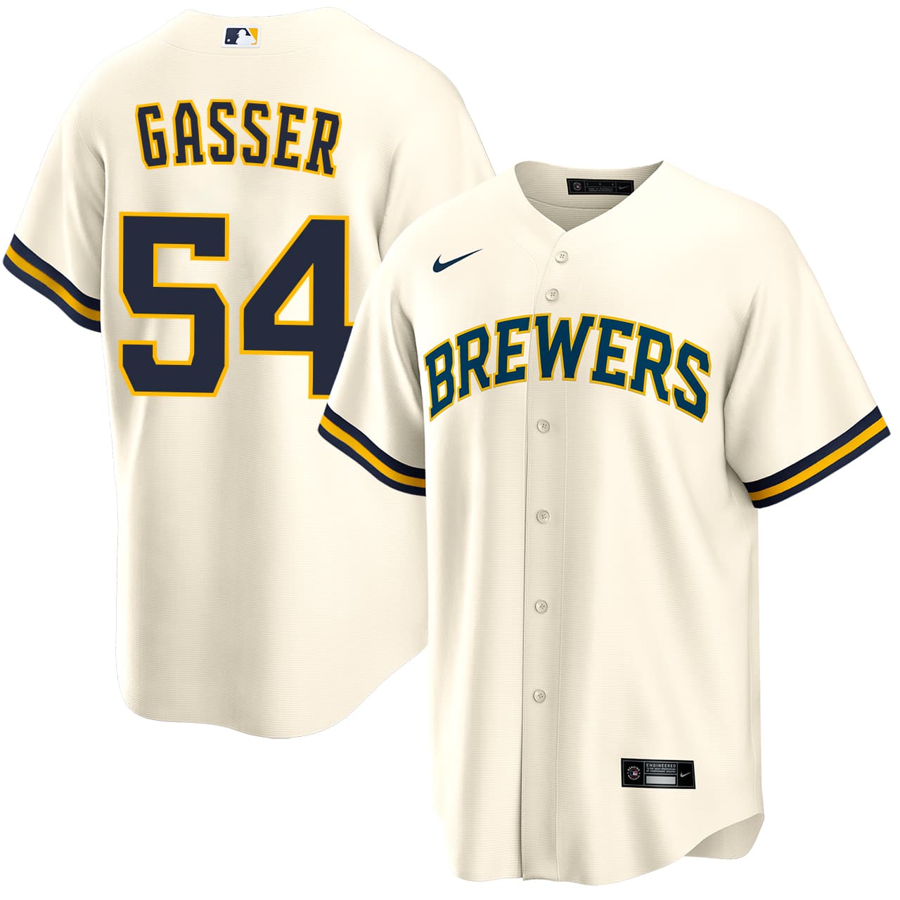 Men's Milwaukee Brewers NIKE® Robert Gasser Home Jersey