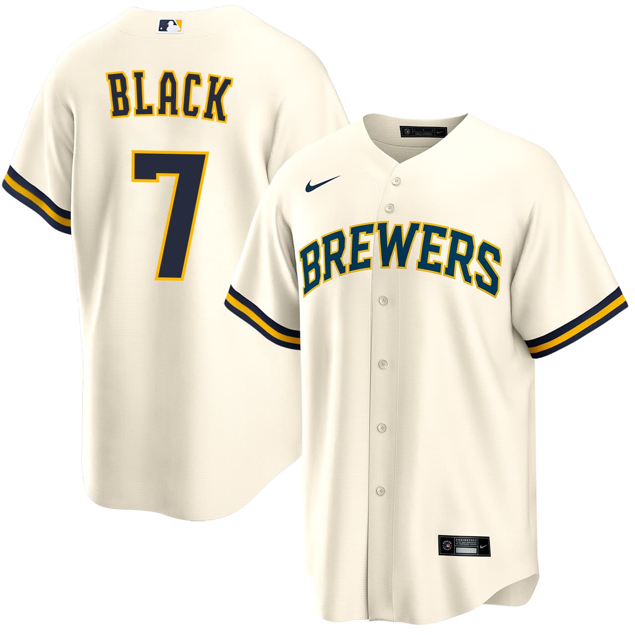 Men's Milwaukee Brewers NIKE® Tyler Black Home Jersey