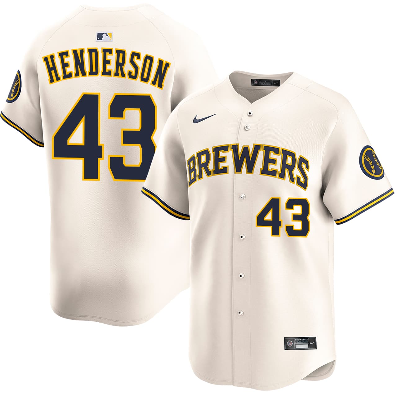 Men's Milwaukee Brewers NIKE® Logan Henderson Home Limited Jersey