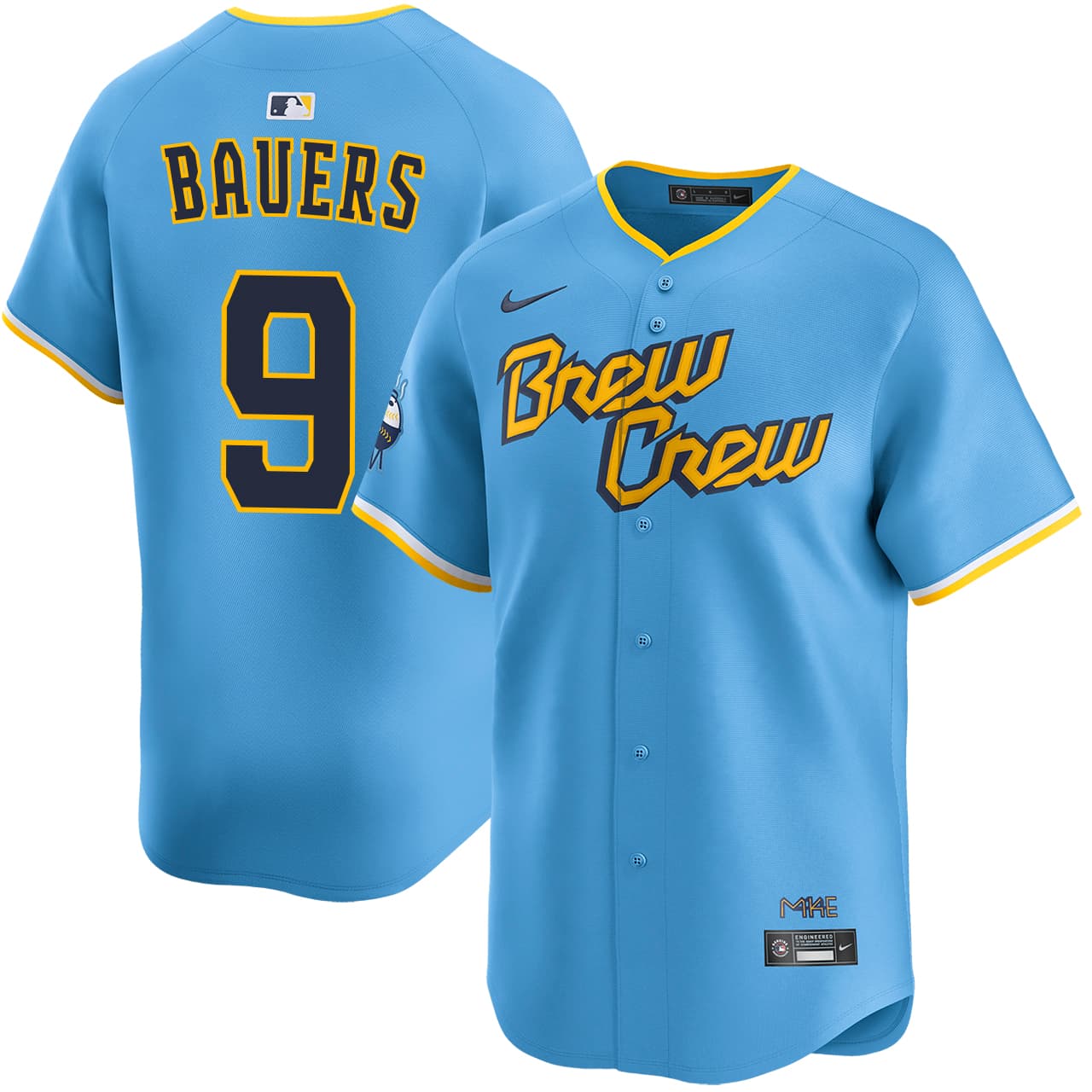 Men's Milwaukee Brewers NIKE® Jake Bauers City Connect Limited Jersey