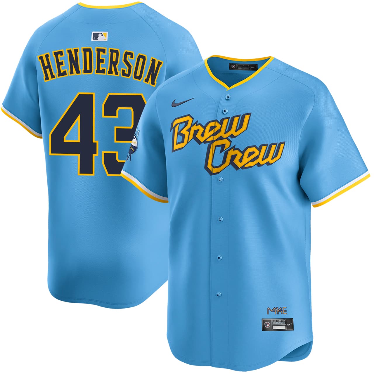Men's Milwaukee Brewers NIKE® Logan Henderson City Connect Limited Jersey