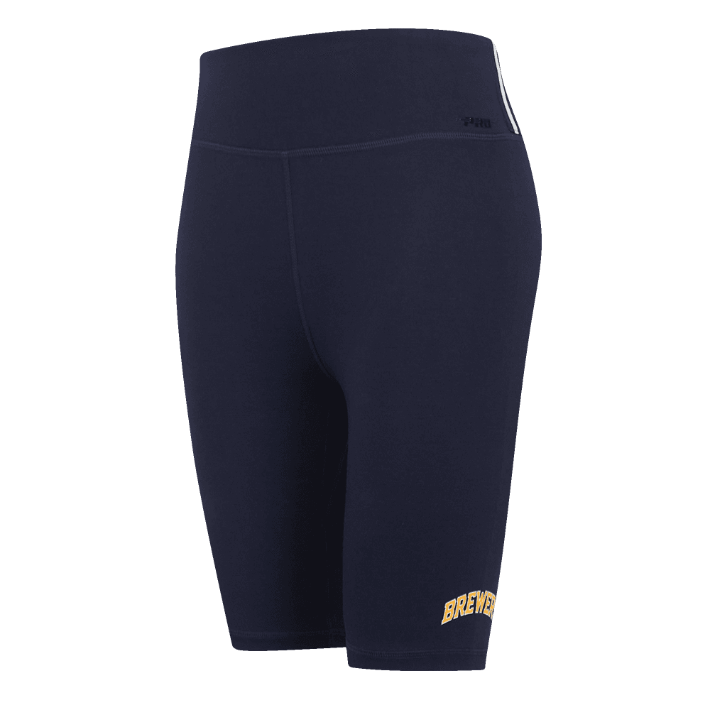 Women’s Milwaukee Brewers Midnight Navy Classic Cotton Bike Short by Pro Standard®
