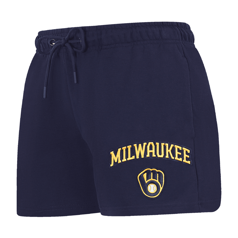 Women’s Milwaukee Brewers Midnight Navy Classic Fleece Short by Pro Standard®