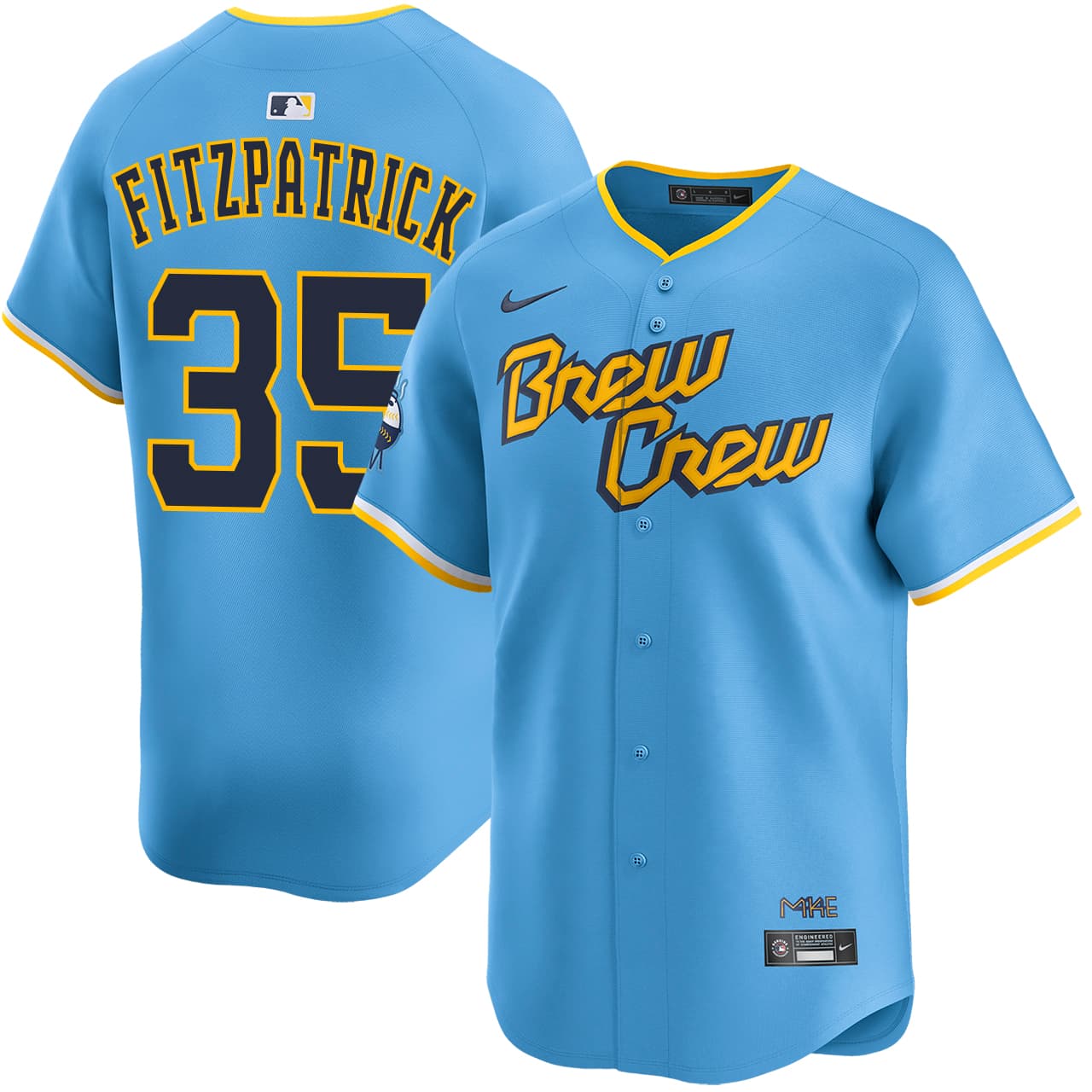 Men's Milwaukee Brewers NIKE® Brian Fitzpatrick City Connect Limited Jersey