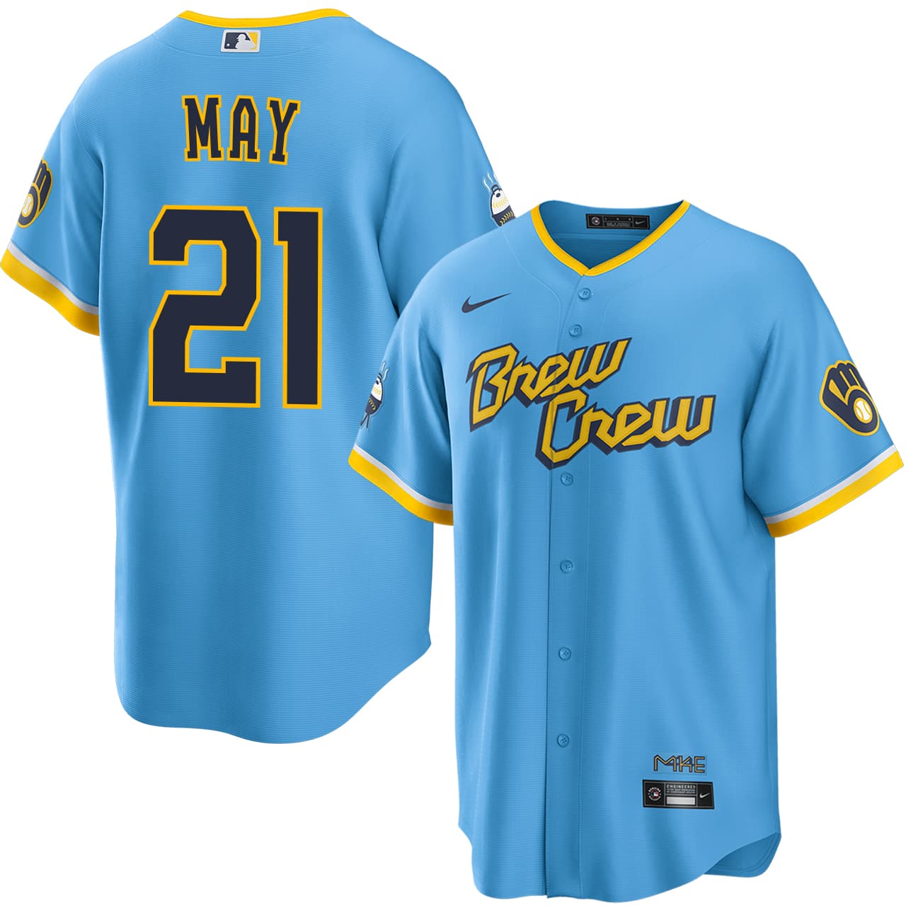 Men's Milwaukee Brewers NIKE® Dustin May City Connect Jersey