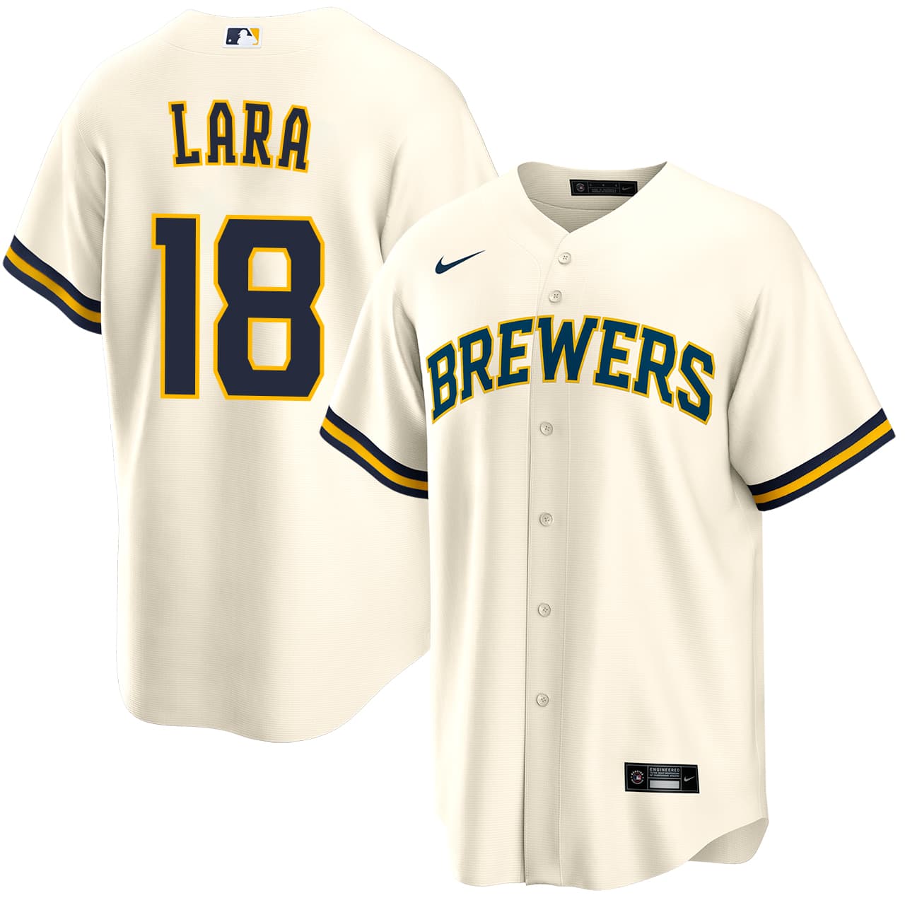 Men's Milwaukee Brewers NIKE® Luis Lara Home Jersey