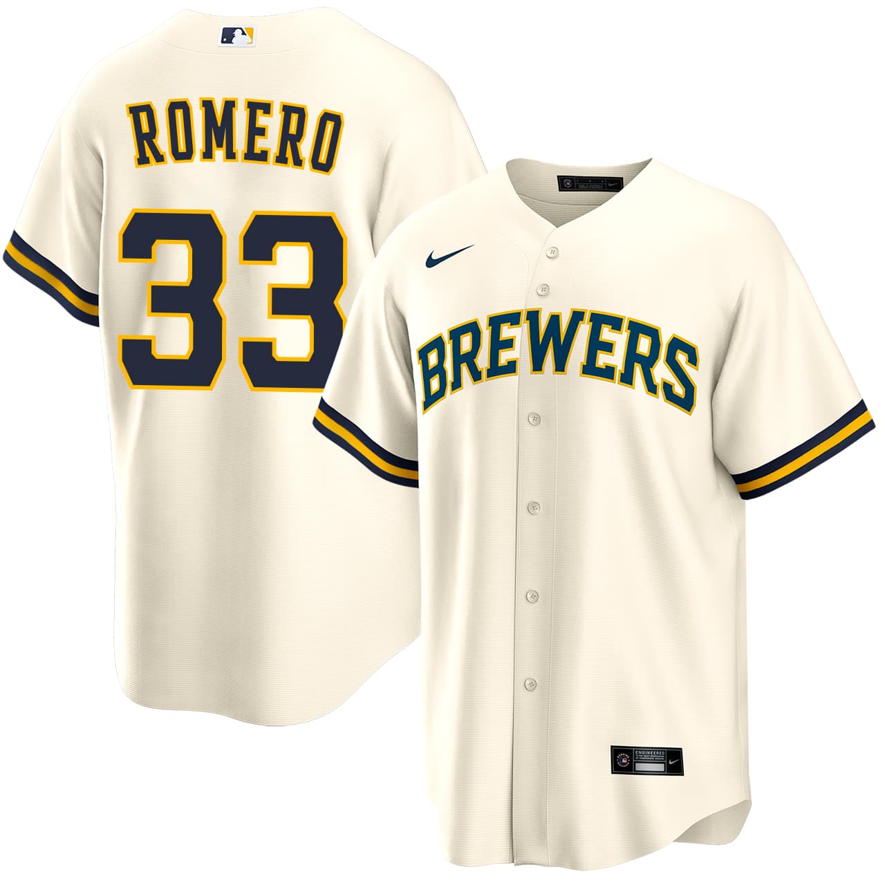Men's Milwaukee Brewers NIKE® JoJo Romero Home Jersey