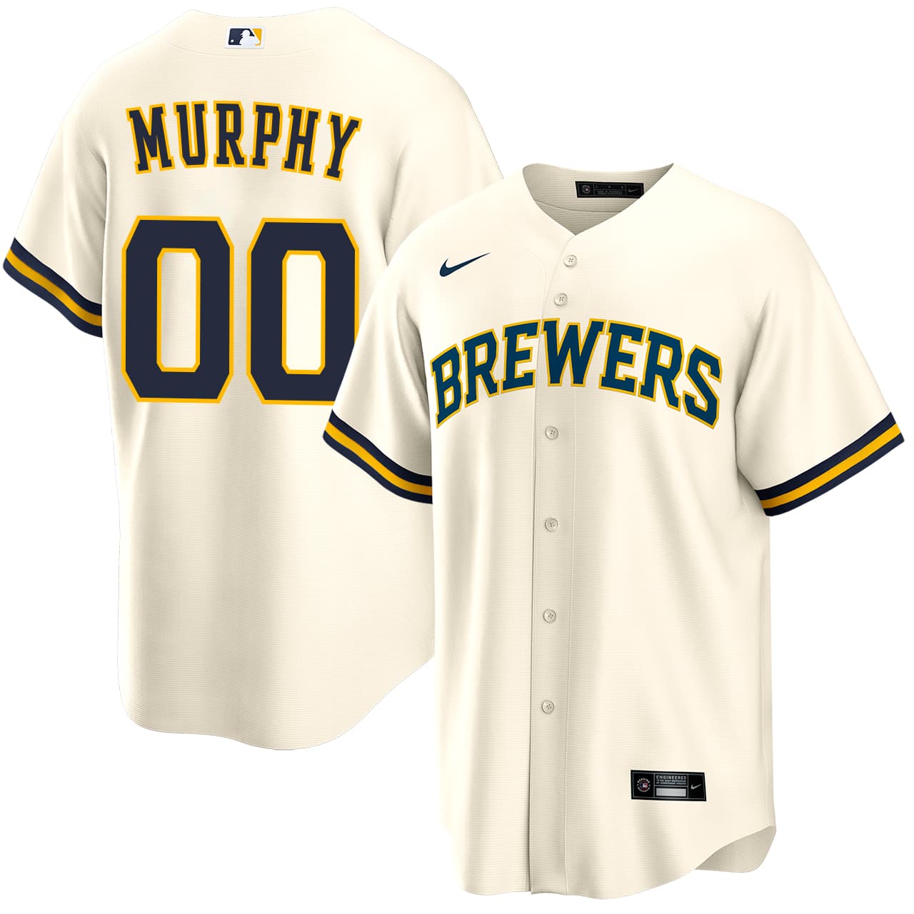 Men's Milwaukee Brewers NIKE® Pat Murphy Home Jersey