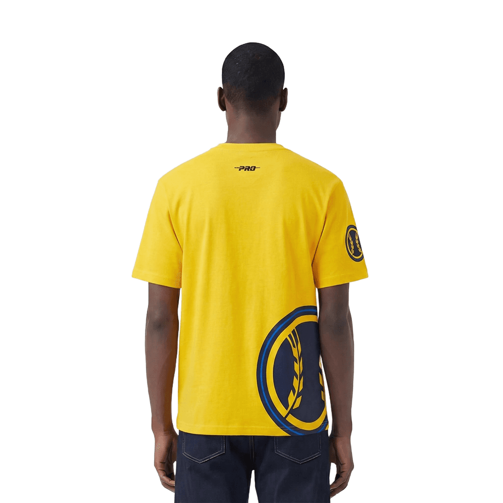 Men’s Milwaukee Brewers Yellow Living Large Cotton Jersey Drop Shoulder Tee by Pro Standard®