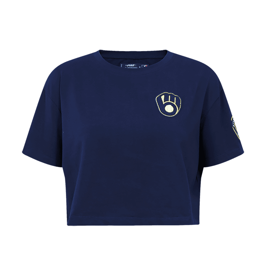 Women’s Milwaukee Brewers Midnight Navy Classic Boxy Top by Pro Standard®
