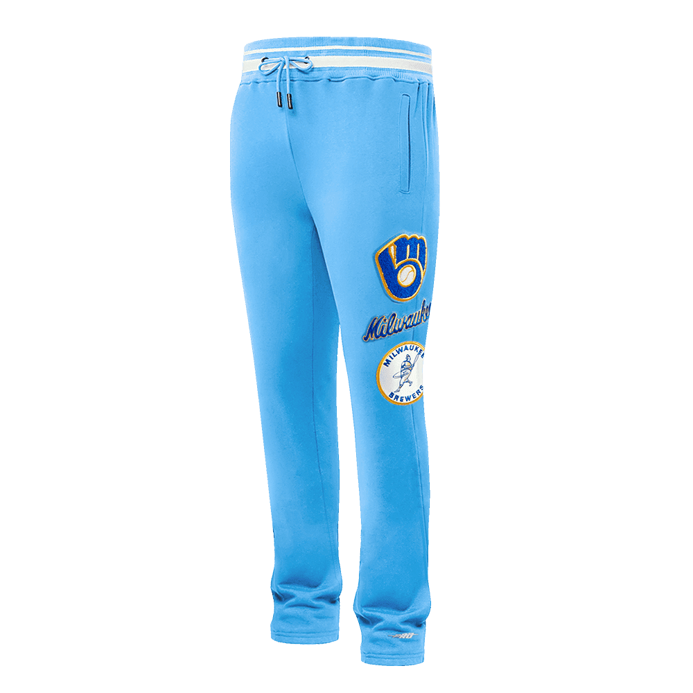 Men’s Milwaukee Brewers University Blue Retro Classic Sweatpant by Pro Standard®